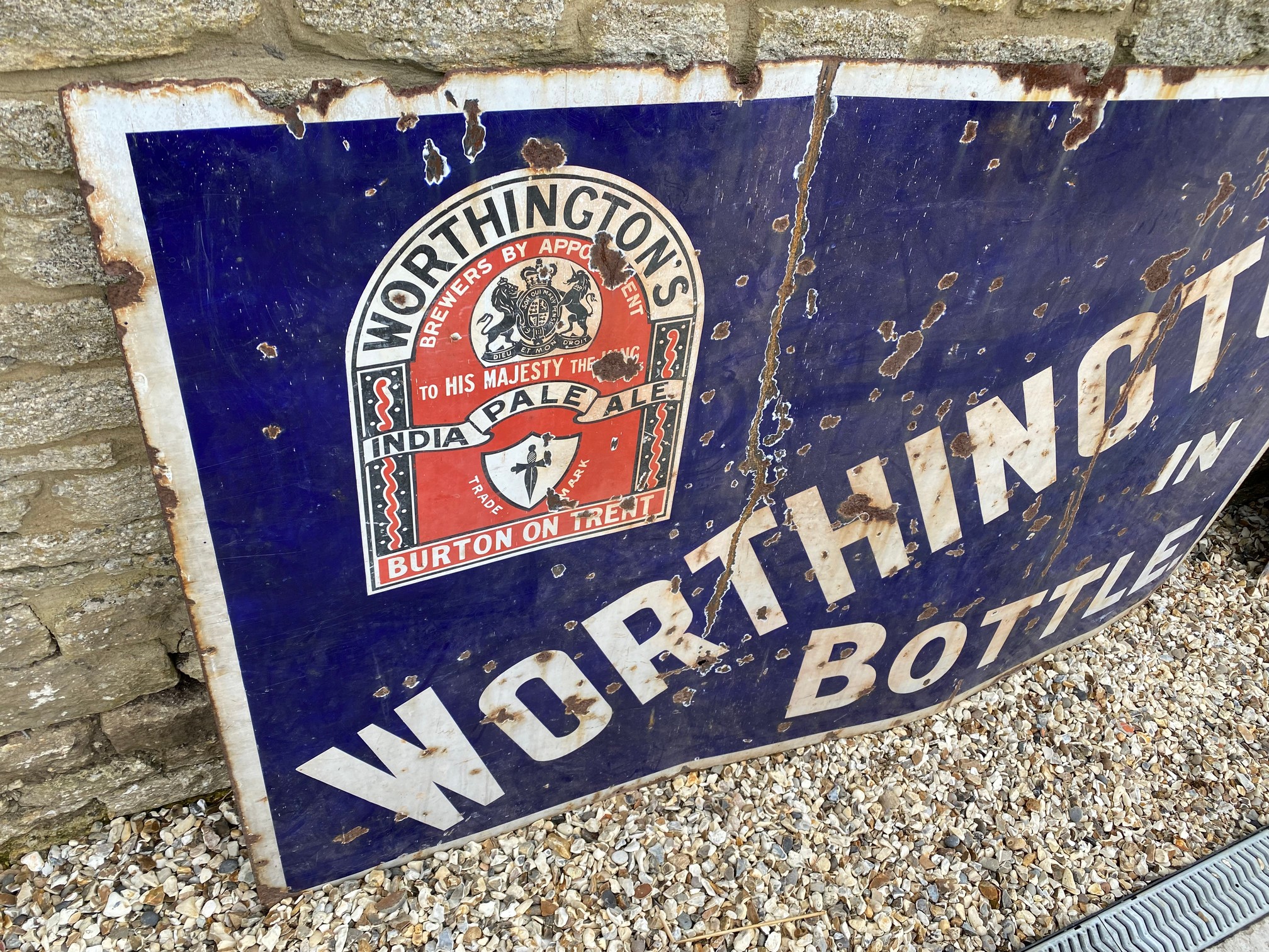 A large Worthington in Bottle rectangular enamel sign, 77 1/2 x 48". - Image 2 of 3