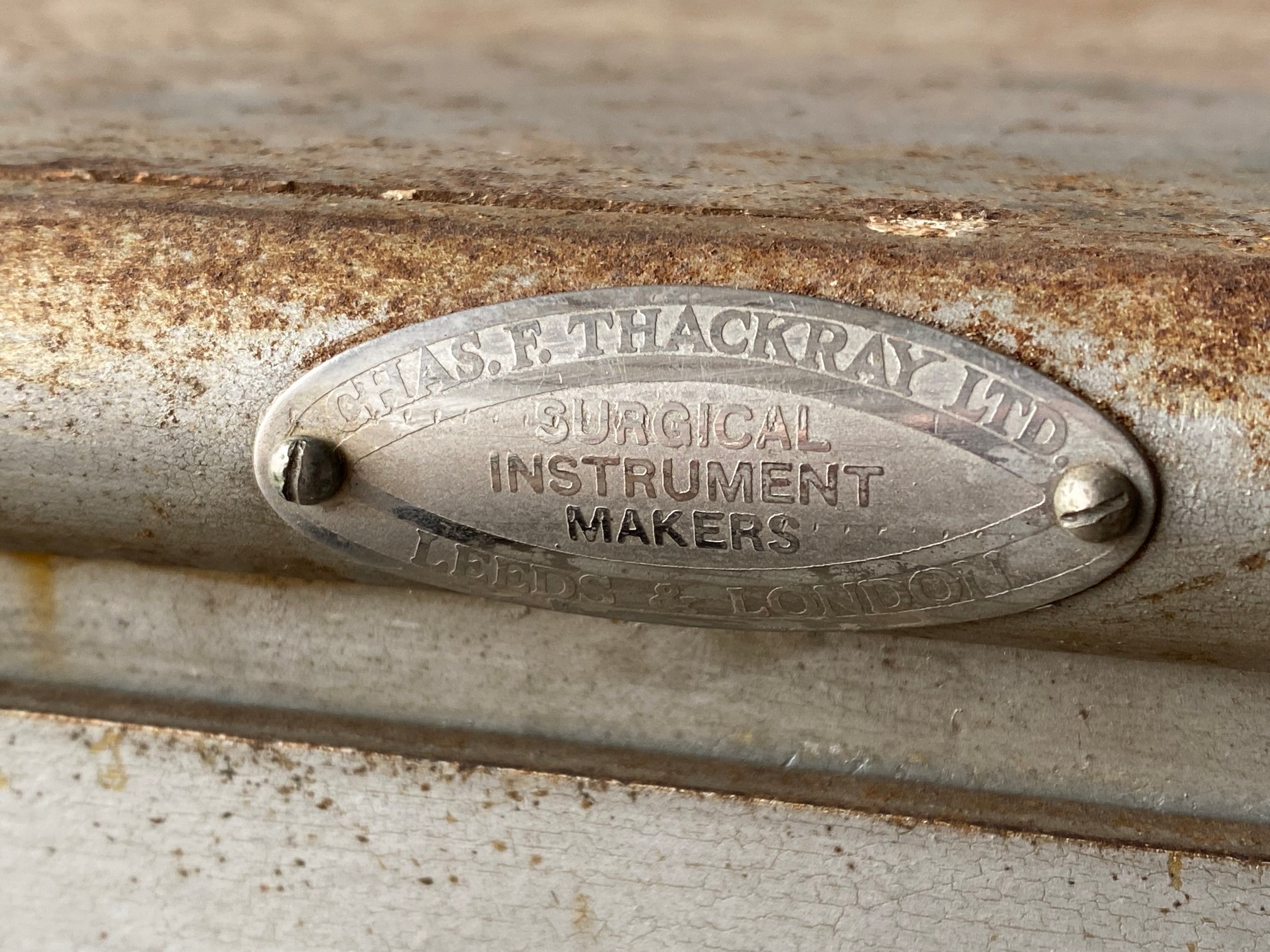A Chas. F. Thackray Ltd surgical instrument cabinet, 31" w x 60" h x 16 1/2" d. - Image 2 of 2