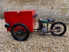 1940s/1950s DOT Delivery Tricycle ‘Motor Van’ restoration project Reg. no. Not registered