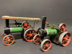 A Mamod steam tractor, and one other.