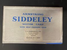 An Armstrong Siddeley Motor Cars sales brochure circa 1933.