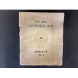 An Irish Automobile Club Handbook 1914.