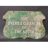 A Dyers & Cleaners of The South double sided enamel sign, 24 1/2 x 16".