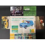 A selection of Mini sales brochures including the Cooper, the Morris Mini-Van & Pick-Up etc.