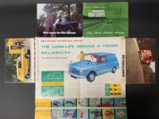 A selection of Mini sales brochures including the Cooper, the Morris Mini-Van & Pick-Up etc.