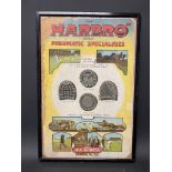 A framed and glazed 'Harbro' Pneumatic heels for all sports pictorial advertisement, 13 x 19".