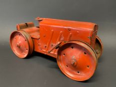 A Tri-ang clockwork tinplate tractor, no. 2.