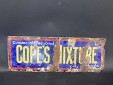 A Cope's Mixture enamel sign, 22 1/4 x 8".