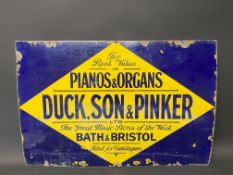 A Duck, Son & Pinker of Bath & Bristol enamel sign by Patent, 36 x 24".