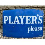 A Player's Please enamel sign, 51 x 33".