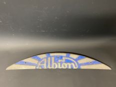 An Albion aluminium radiator plaque.
