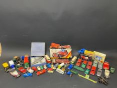 A quantity of die-cast models including Dinky and Lesney.