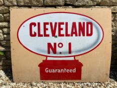 A Cleveland No.1 enamel sign, 43 1/2 x 33".