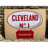 A Cleveland No.1 enamel sign, 43 1/2 x 33".