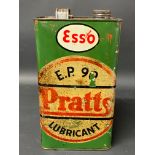 A Pratts/Esso transitional gallon can, with original label.