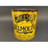 A Price's Belmoline 1lb grease tin.