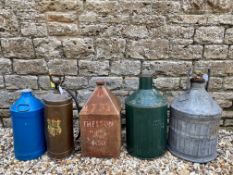 A selection of assorted cans including Shellmex & BP Ltd.