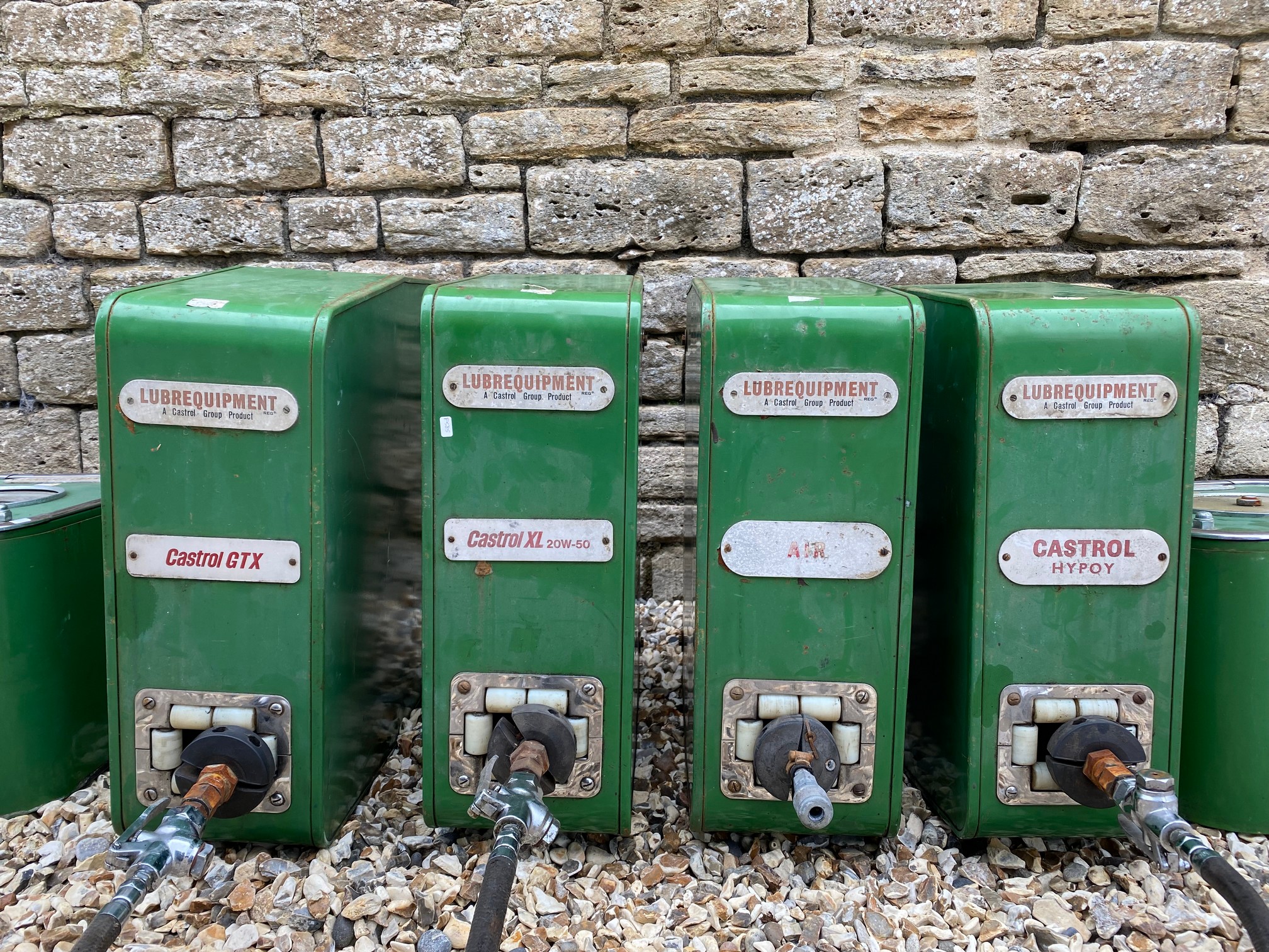 A six piece Castrol wall mounted greasing station. - Image 2 of 4