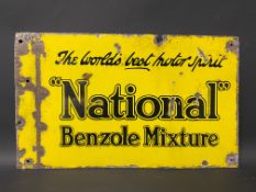 A National Benzole Mixture 'The World's Best Motor Spirit' rectangular double sided enamel sign with