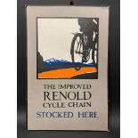 A Renold Cycle Chain pictorial showcard, 11 3/4 x 17 1/2".