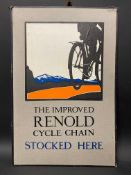 A Renold Cycle Chain pictorial showcard, 11 3/4 x 17 1/2".