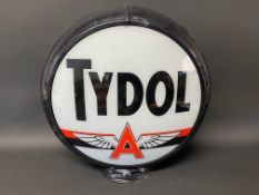 A reproduction plastic petrol pump globe for Tydol.