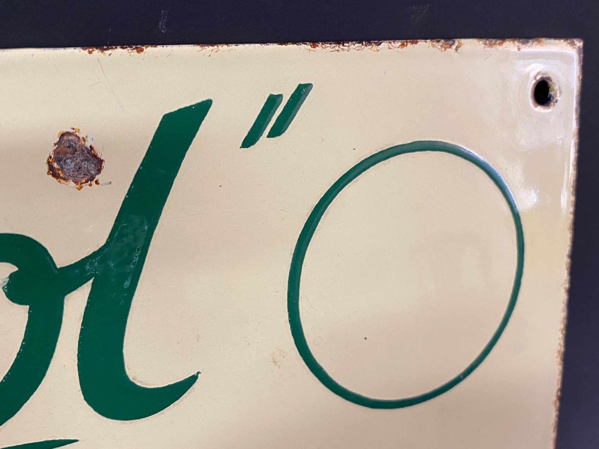 A small Solvol Motor Oil enamel sign with excellent gloss, 12 1/2 x 6". - Image 3 of 5