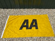 A large AA flag, 83 1/2 x 43 1/2".