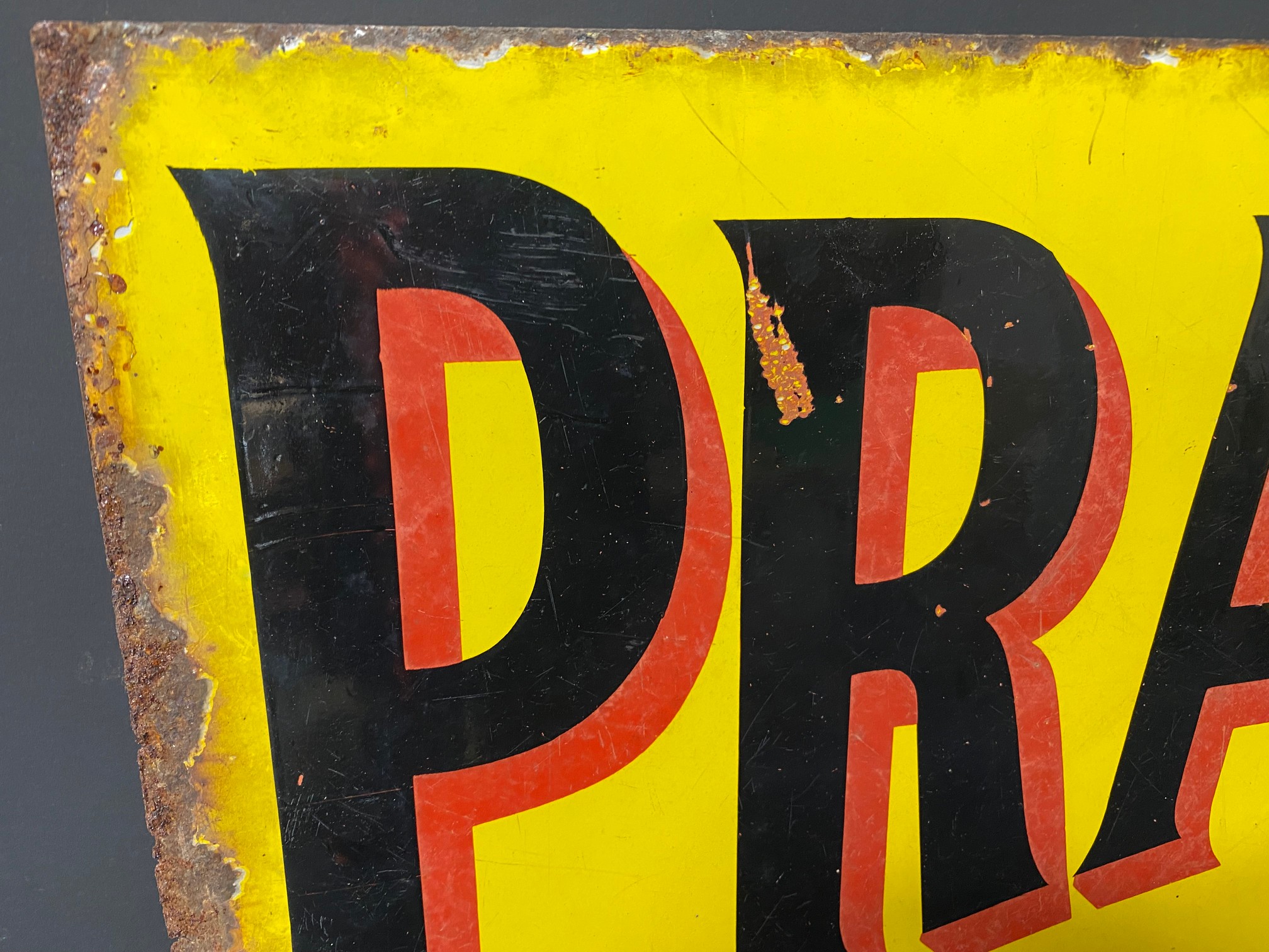 A Pratt's Perfection Spirit double sided enamel sign by Protector, lacking hanging flange, 21 x - Image 2 of 5