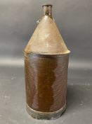 A Kayes Patent ribbed conical oil can.