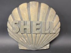 A heavy Shell plaque, by repute this came from a Shell garage showroom.