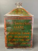 A Mrs M Smith & Sons of Talke Garage, Talke, Stoke on Trent Lubricating Oil gallon pyramid can.