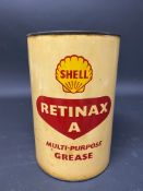 A Shell Retinax A 7lb grease tin in good condition.