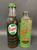 A Wakefield Castrol Gear Oil quart can and a Castrol pint oil bottle.