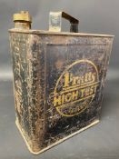 A Pratts High Test two gallon petrol can with gilded decals, made by Valor, dated April 1933.