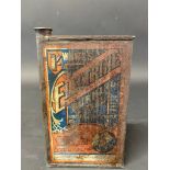 A White's Electrine Burning Oil rectangular can, circa late Victorian.