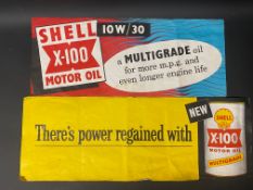 Two original Shell advertising posters, the larger 27 1/2 x 10".