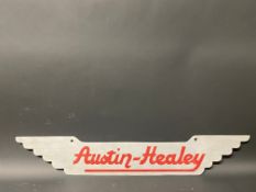 An Austin-Healey sign, 29 1/2 x 5".
