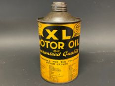 An XL Motor Oil cylindrical can covered in a list of motor cycles recommended to use the product.