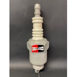 A Champion plastic advertising spark plug, 22 1/2" h.