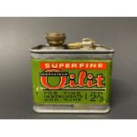 A Wakefield Superfine Oilit miniature can for 'fine instruments and guns', in superb condition.
