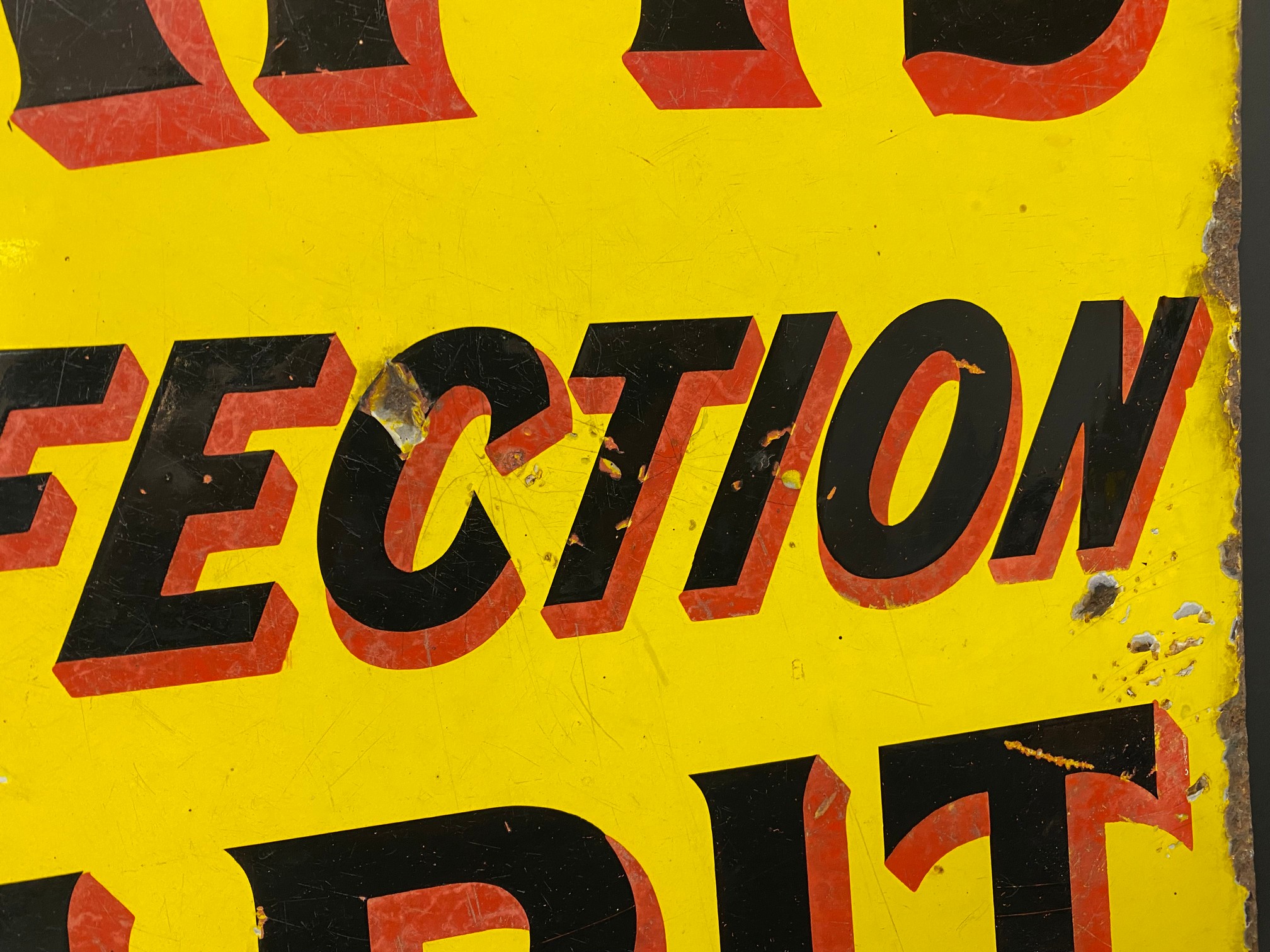 A Pratt's Perfection Spirit double sided enamel sign by Protector, lacking hanging flange, 21 x - Image 3 of 5