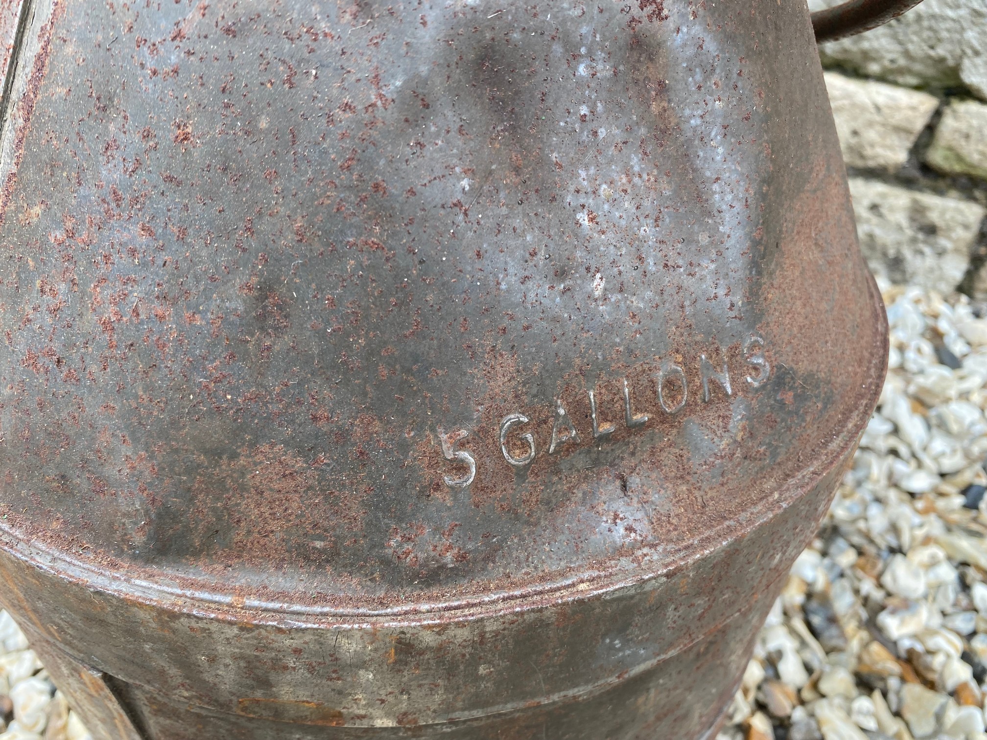 Two cased weights and measures canisters, one five gallon and a one litre example. - Image 2 of 5