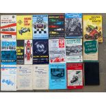 A selection of mostly 1960s race programmes, including Goodwood, Brighton Speed Trials, plus various