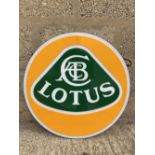 A Lotus LED circular garage showroom advertising sign, with power pack, excellent condition,