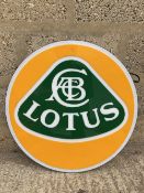 A Lotus LED circular garage showroom advertising sign, with power pack, excellent condition,