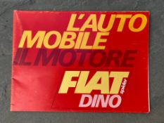 A Fiat Dino Spider sales brochure.