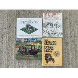Four Veteran car and Veteran Car Club related books including 'The Veterans'.