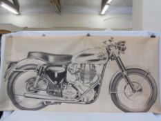 A very large scale study of a BSA, 89 3/4 x 42".