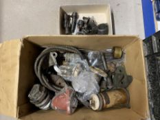A small box of Alvis 12/50 bendix parts, plus a box of other 12/50 mechanical parts.